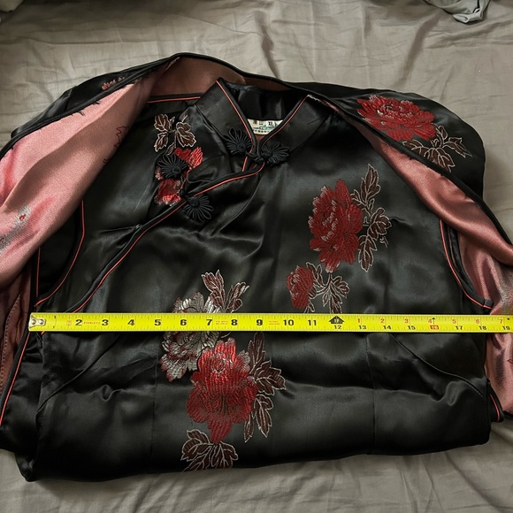 Original Chinese silk dress.  Tag says XL but runs VERY small. - Picture 13 of 16